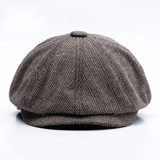Boina Octagonal Retro Europeo-Americana Tweed para Hombre y Mujer - Image 7