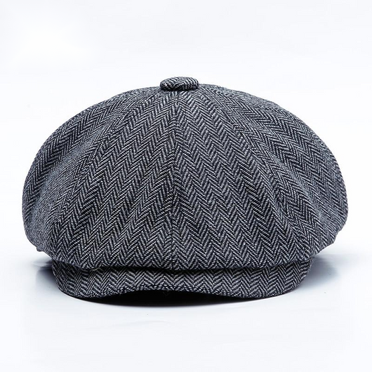 Boina Octagonal Retro Europeo-Americana Tweed para Hombre y Mujer - Image 3