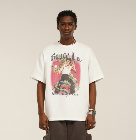 Playera Hombre Estampado Directo Cómics Personajes Manga Corta