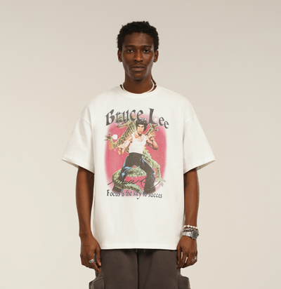 Playera Hombre Estampado Directo Cómics Personajes Manga Corta