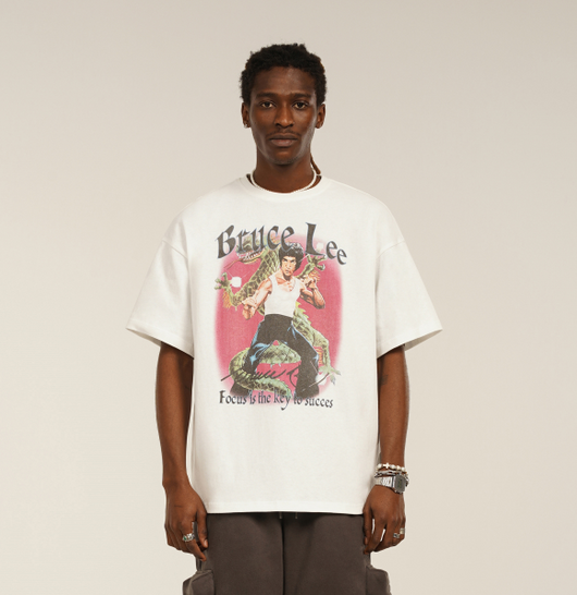 Playera Hombre Estampado Directo Cómics Personajes Manga Corta
