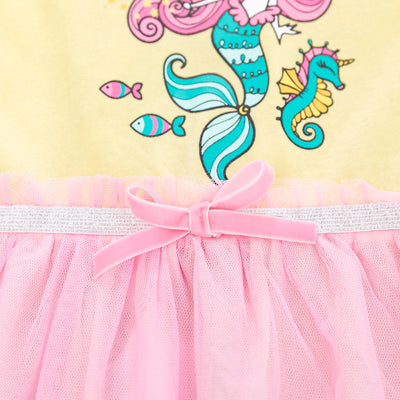 Vestido de Malla para Niña con Mangas Cortas - Image 5