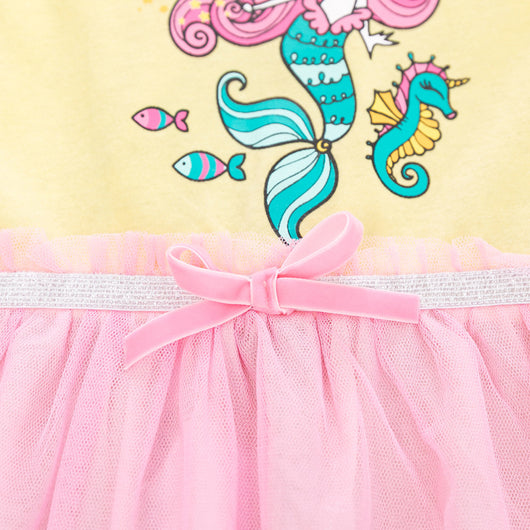 Vestido de Malla para Niña con Mangas Cortas - Image 5