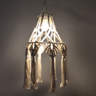 Lámpara Colgante Tejida a Mano, Decoración Bohemia para el Hogar - Image 8