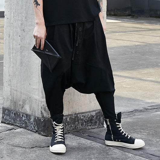 Pantalones Harem Oversize de Tiro Bajo Estilo Urbano - Image 10