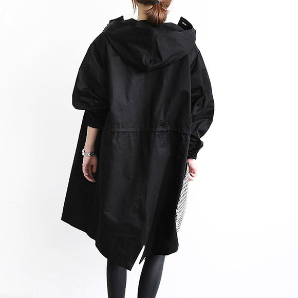Cortavientos Oversized Estilo Coreano Slim para Mujer