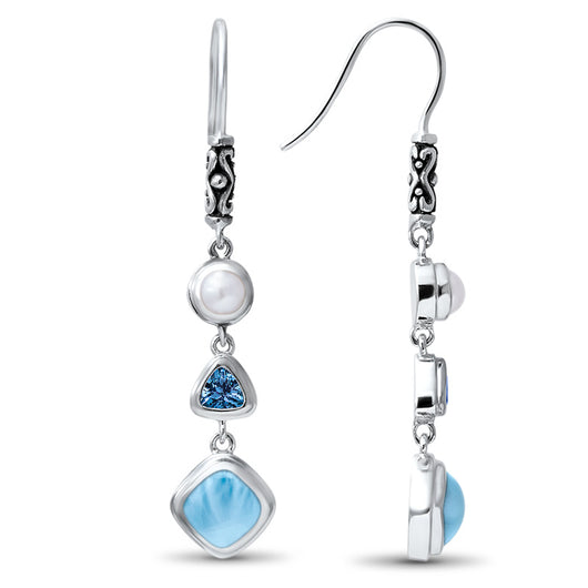 Aretes de Piedra Marina Natural - Image 8