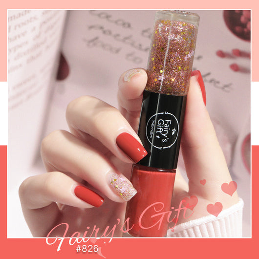 Set de Esmaltes Bicolor de Secado Rápido con Brillo y Acabado Transparente - Image 26