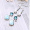 Natural Sea Stone Earrings Photo Color