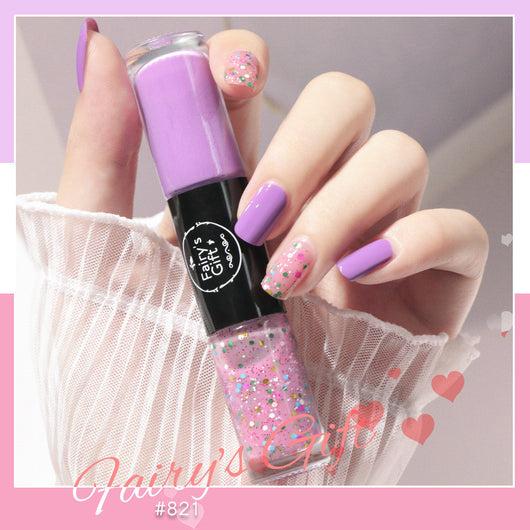 Set de Esmaltes Bicolor de Secado Rápido con Brillo y Acabado Transparente - Image 21