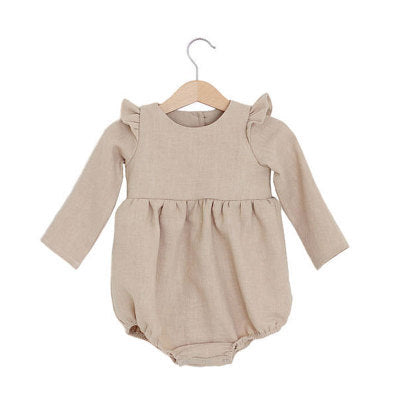 Pijama Enterizo para Bebé Niña de Algodón Orgánico, Manga Larga 0-24 Meses - Image 3