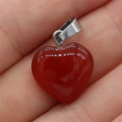 Dije Corazón en Piedra Natural Semipreciosa - Image 13