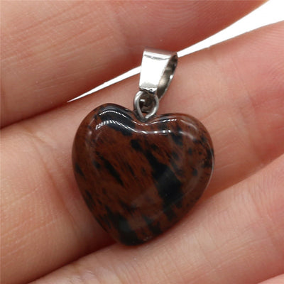 Dije Corazón en Piedra Natural Semipreciosa - Image 16