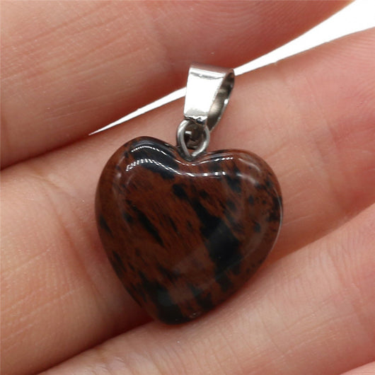 Dije Corazón en Piedra Natural Semipreciosa - Image 6