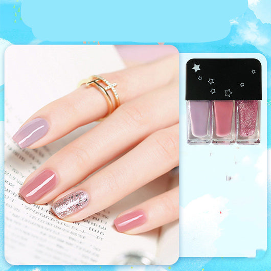 Set de Esmaltes de Uñas Tricolor con Lentejuelas - Image 14