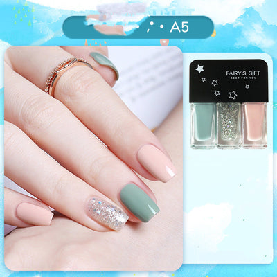 Set de Esmaltes de Uñas Tricolor con Lentejuelas - Image 5