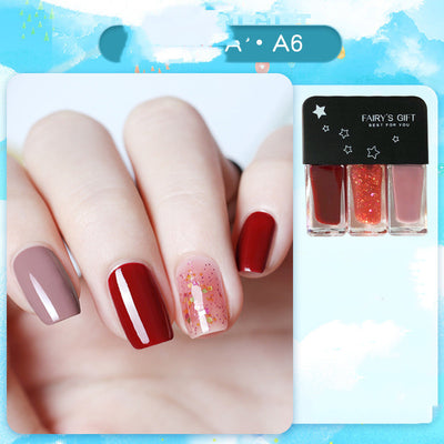 Set de Esmaltes de Uñas Tricolor con Lentejuelas - Image 6