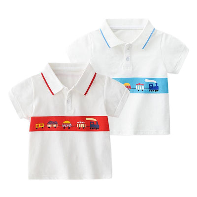 Polo Infantil con Diseño de Autos Divertidos