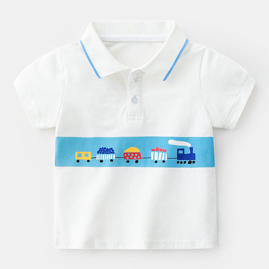 Polo Infantil con Diseño de Autos Divertidos - Image 3