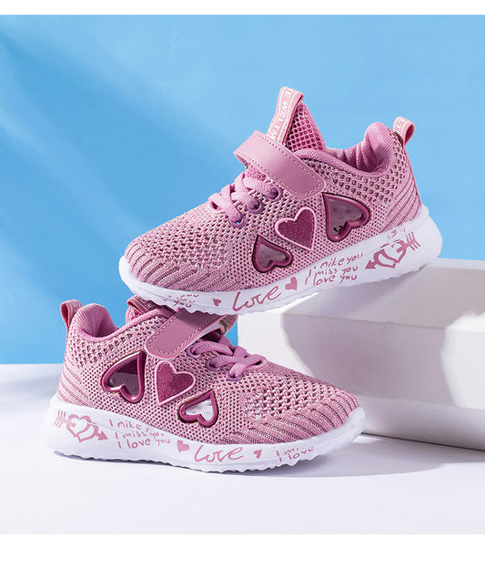 Tenis Deportivos Infantiles Malla Ligera - Zapatillas Cómodas para Niñas Verano