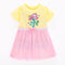 Vestido de Malla para Niña con Mangas Cortas