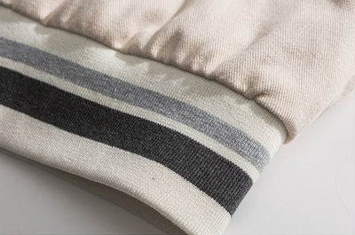 Chaqueta Preppy Estilo Béisbol Japonés con Parches de Contraste - Image 15