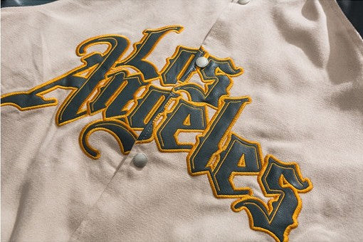 Chaqueta Preppy Estilo Béisbol Japonés con Parches de Contraste - Image 13