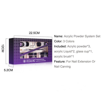 Kit Profesional de Acrílico para Extensión de Uñas - Polvo Crystal Premium OEM - Image 2