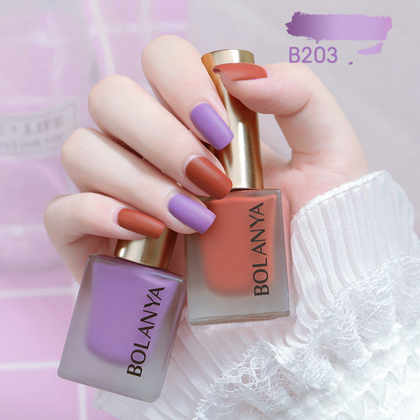 Esmalte de Uñas Mate Acuoso, Secado Rápido sin Horno y Efecto Blanqueador