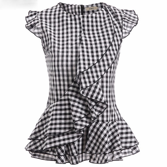 Blusa Casual Ajustada de Cintura Alta Multiuso para Mujer
