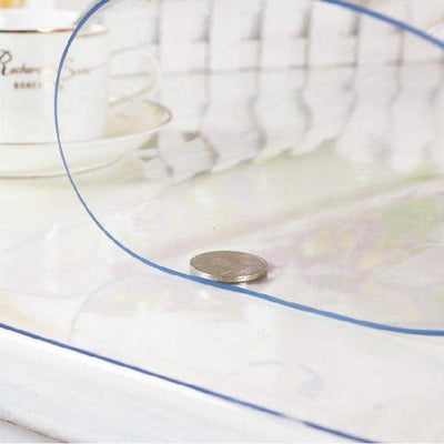 Mantel Plástico Transparente Grueso Rollo Completo - Protección Impermeable Antiescaldante