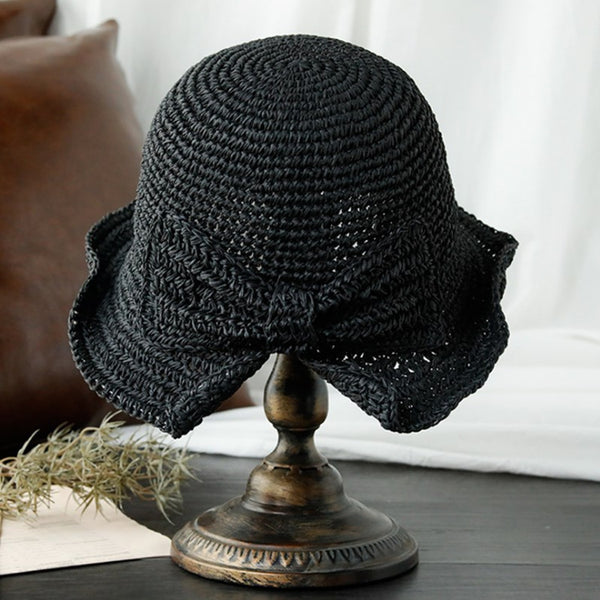 Sombrero de Paja para Mujer con Ala Ancha - Protección Solar Elegante