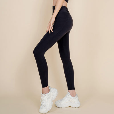 Pantalones de Yoga Cintura Alta con Espalda Cruzada para Mujer - Image 10