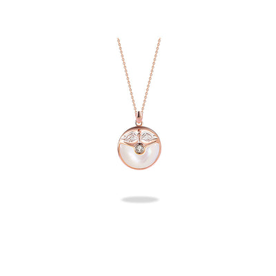 Collar de Pareja Alas de Ángel en Plata Esterlina con Ágata Negra - Regalo Lujo para San Valentín - Image 3