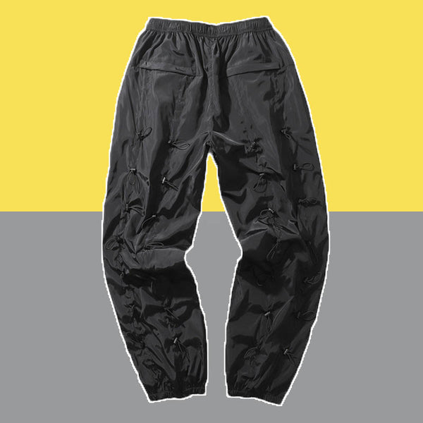 Pantalones Hip-Hop con Cordón y Detalles Reflectantes Industrial