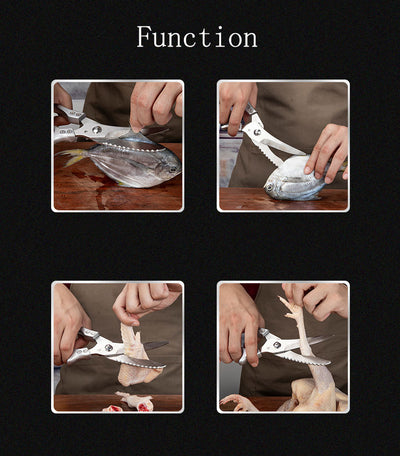 Tijeras de Cocina Multifunción en Acero Inoxidable con Báscula Integrada - Image 22