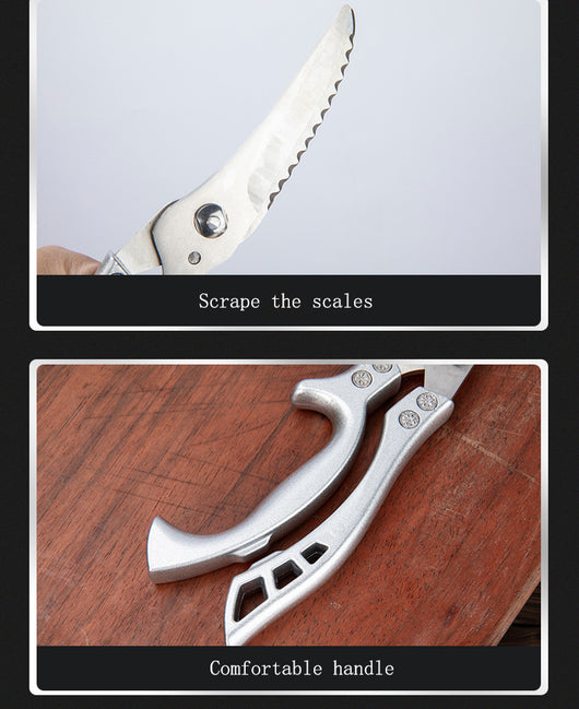 Tijeras de Cocina Multifunción en Acero Inoxidable con Báscula Integrada - Image 23