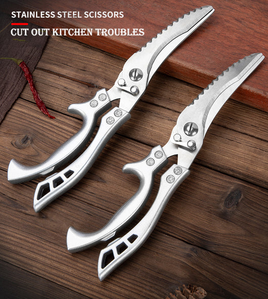 Tijeras de Cocina Multifunción en Acero Inoxidable con Báscula Integrada - Image 3