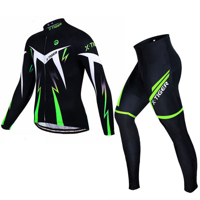 Conjunto de Jersey de Ciclismo Manga Larga Secado Rápido para Ruta y Montaña - Image 3