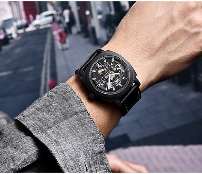 Reloj Automático Mecánico Hueco para Hombre - Resistente al Agua - Image 9