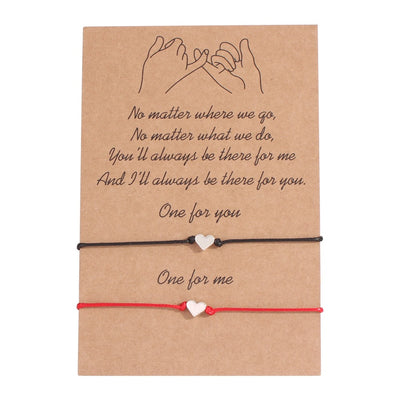 Pulseras de Amistad para Parejas - Ajustables con Cuerda de Algodón para Él y Ella - Image 4