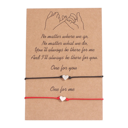 Pulseras de Amistad para Parejas - Ajustables con Cuerda de Algodón para Él y Ella - Image 4