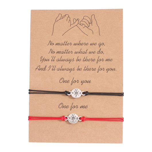 Pulseras de Amistad para Parejas - Ajustables con Cuerda de Algodón para Él y Ella - Image 3