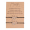 Two-Piece Fashion Multi-Element Couple Bracelets Adjustable Wax Rope Men'S And Women'S Friendship Bracelets Hollow 2 heart shape