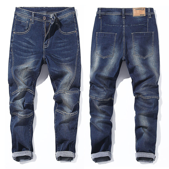 Jeans Elásticos para Hombre con Ajuste en Tobillo