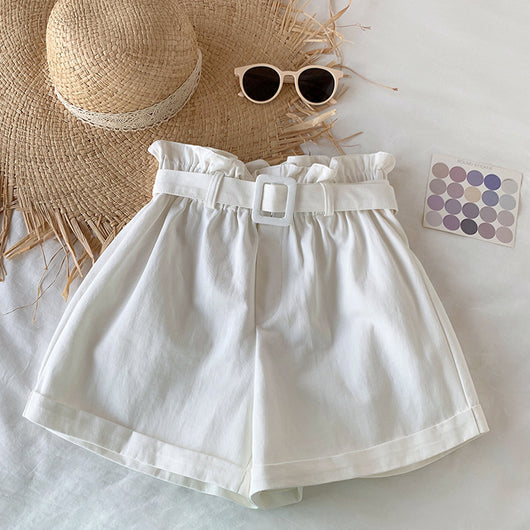 Shorts Casuales de Cintura Alta Ajustados