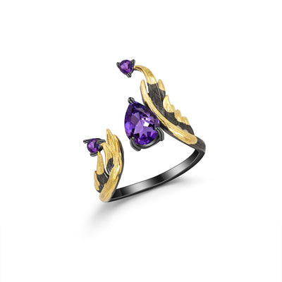 Anillo de Plata 925 con Amatista Engarzada - Image 6
