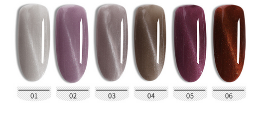 Set de Adhesivo Gel Cat's Eye para Uñas de Fotocurado - Colores Trendy Profesionales - Image 4