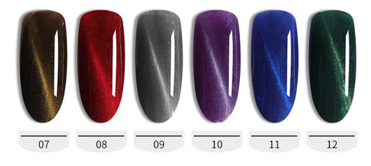 Set de Adhesivo Gel Cat's Eye para Uñas de Fotocurado - Colores Trendy Profesionales - Image 5