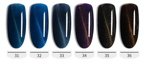 Set de Adhesivo Gel Cat's Eye para Uñas de Fotocurado - Colores Trendy Profesionales - Image 9